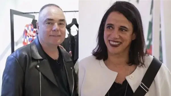 foto de Reinaldo Lourenço e sua ex-esposa, Glória Coelho