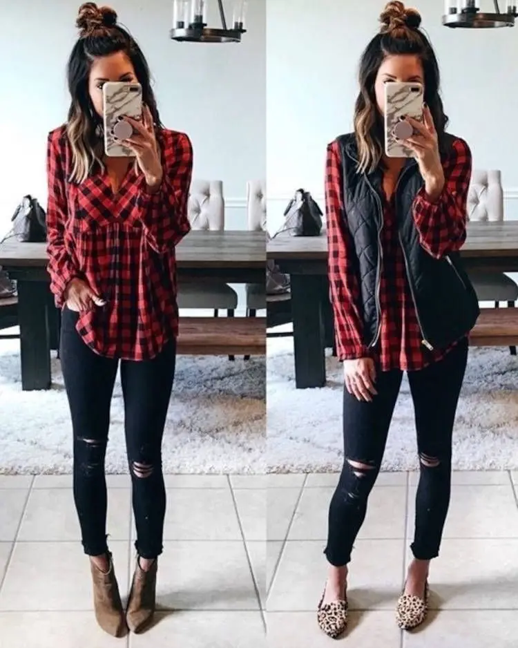 Mulher look de frio para o São João