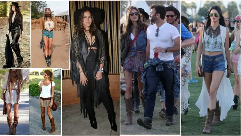 Montagem com várias ideias de looks de São João anos 2000