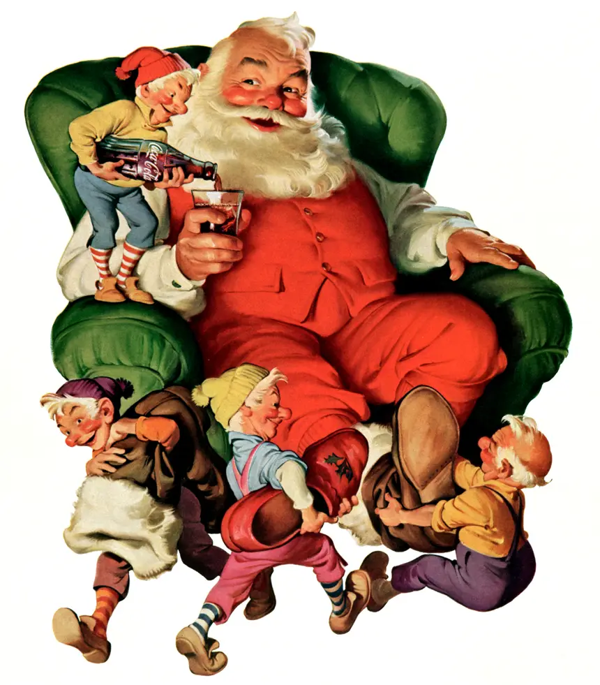 Coca Cola Art Christmas Santa