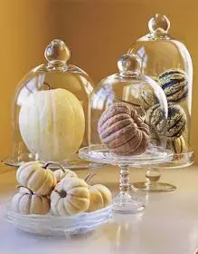 Decoração de Halloween com abóboras 