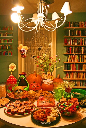 mesa halloween culinaria
