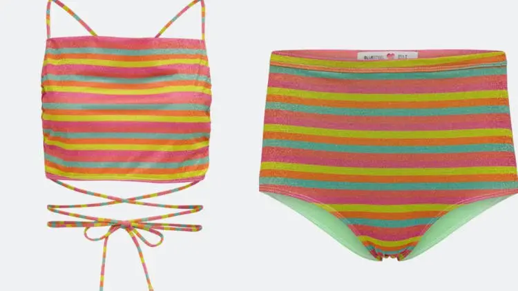Top e hot pant coloridos