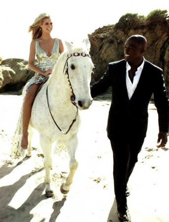 Dia dos Namorados - Heidi e Seal na praia