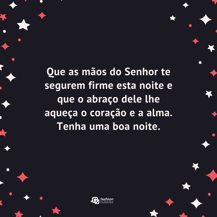 Foto de prece para fazer antes de dormir.