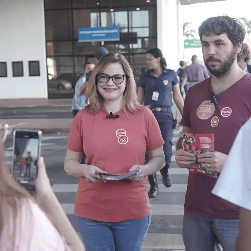 Foto da candidata à presidência nas eleições 2022 Sofia Manzano.