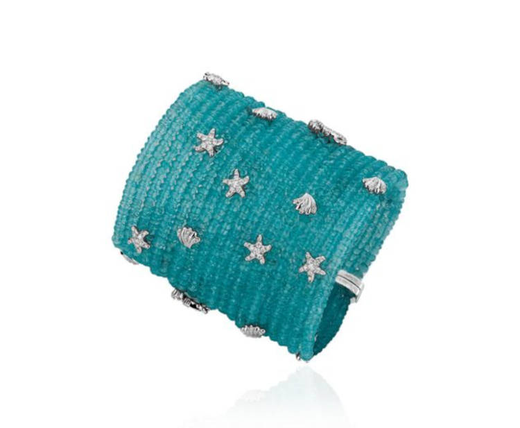 Bracelete Ocean em mix perfeito de gemas, apatitas e diamantes