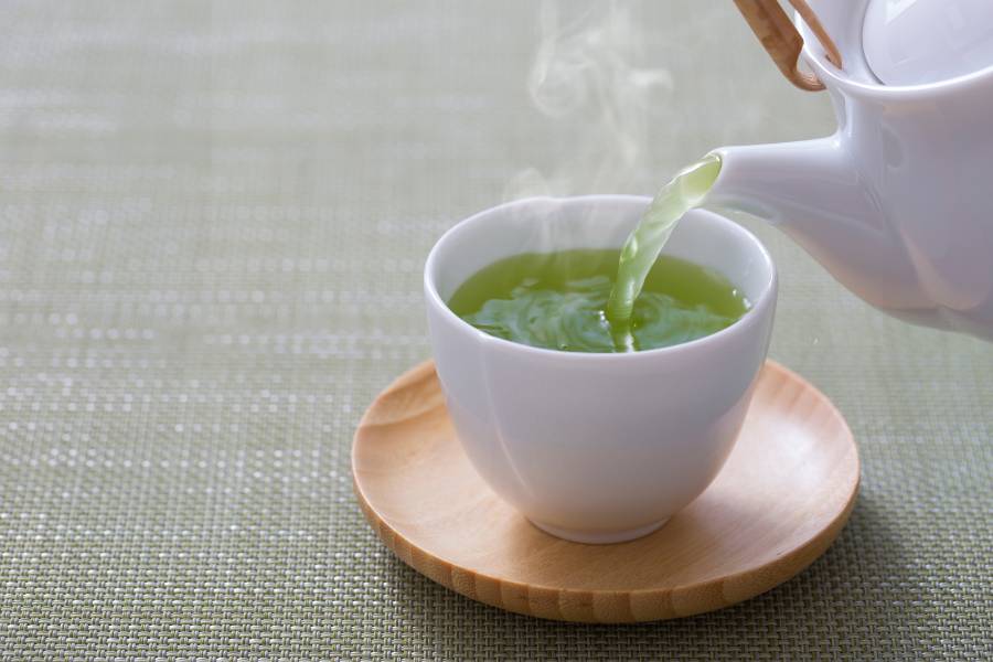 Chá de ano novo: verde.