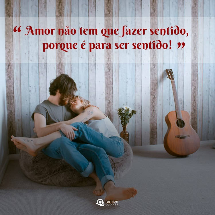 frases de amor em foto de casal