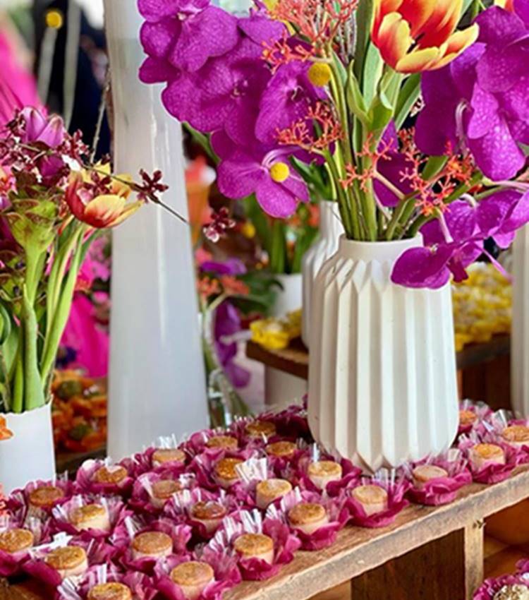 foto da decoração da festa.