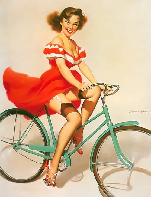 Ilustração pin-up de Harry Ekman. Ilustração pin-up de Harry Ekman.