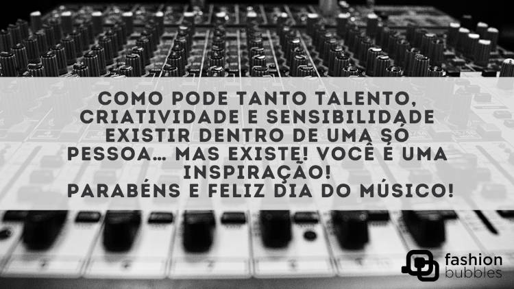 Parabéns e Feliz Dia do músico