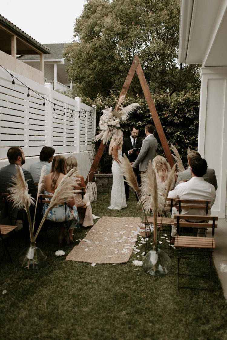 Fotos de um casamento pequeno