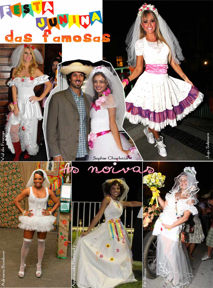 famosos na festa junina 