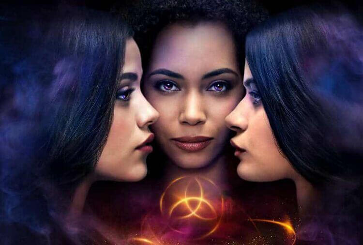 banner da série Charmed foto das protagonistas da série Charmed