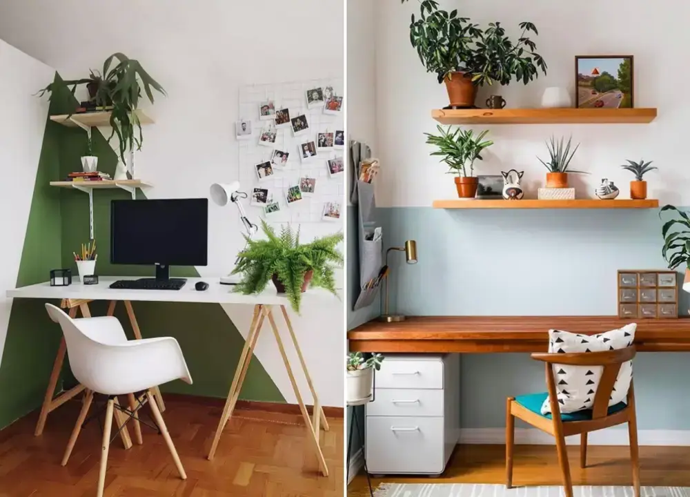 Pinturas de parede no home office