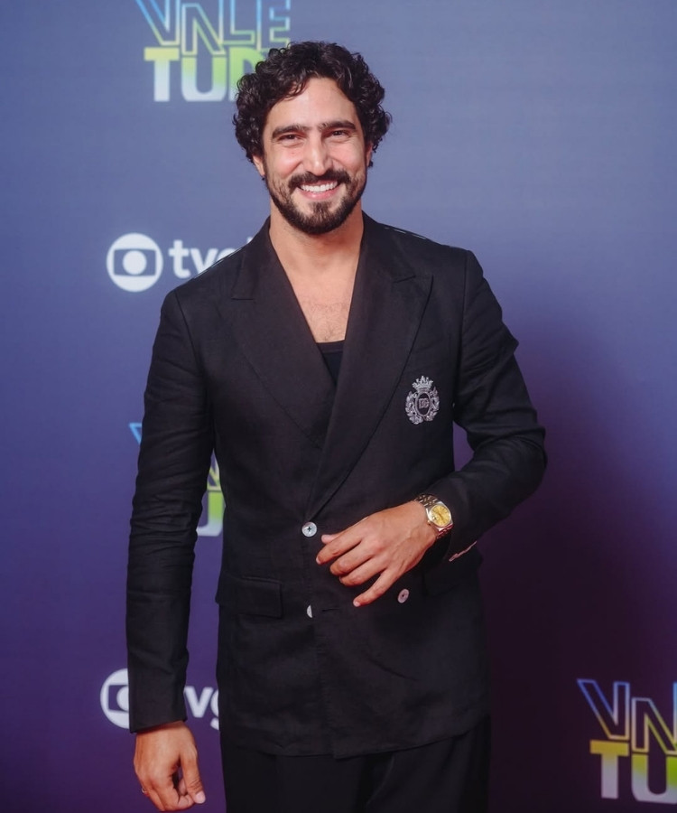 Renato Góes na festa de lançamento de Vale Tudo