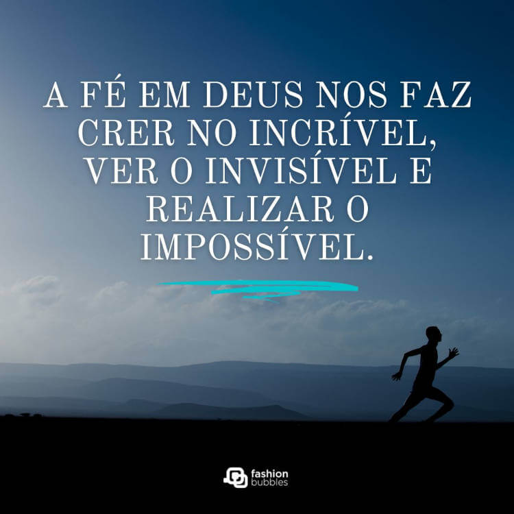 Mensagem de fé em Deus