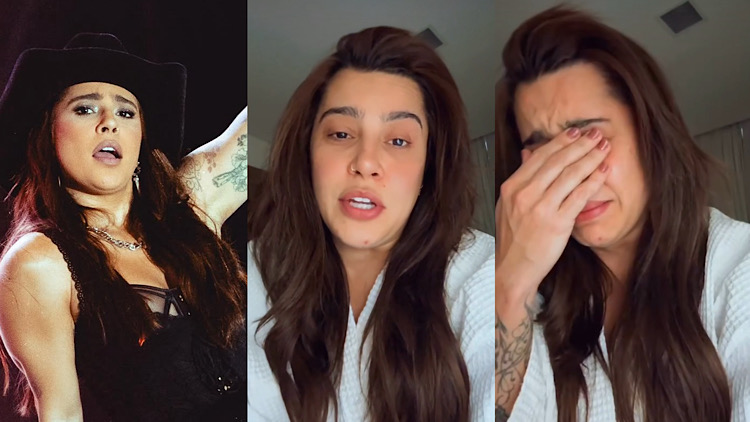 Lauana Prado foi às lágrimas ao lembrar momento de desespero em voo. Fonte: Instagram