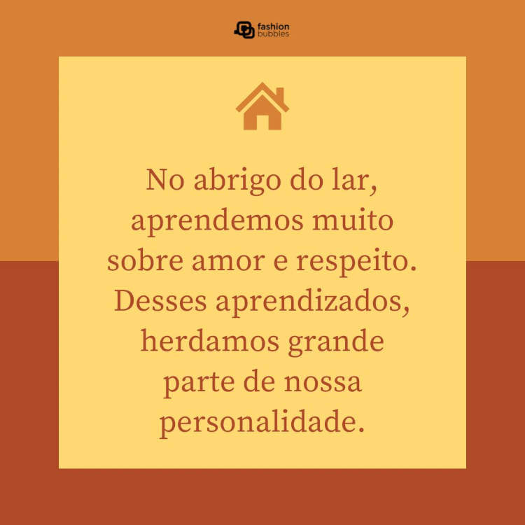 Frases e orações sobre o lar