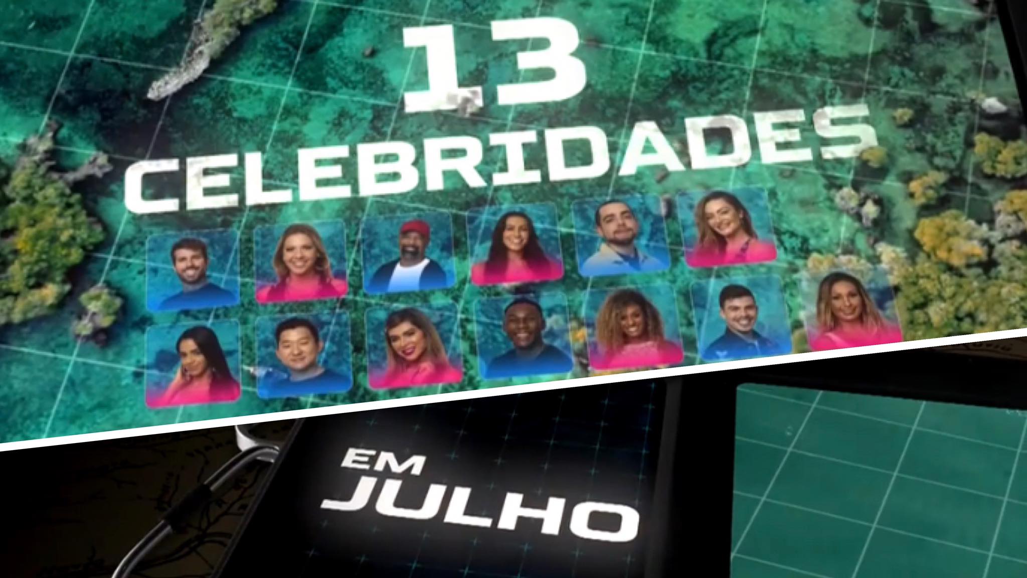 Quando começa o Ilha Record? De acordo com a emissora, o reality estreia em 25 de Julho (montagem: Fahion Bubbles)