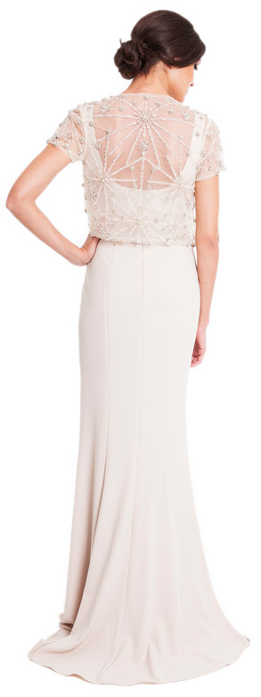 Costas de vestido branco Terani Couture