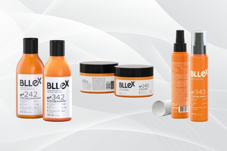 Linha de produtos para cabelo BLLEX® Nutrição