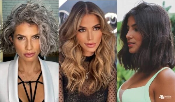 Mulheres mostram corte de cabelo