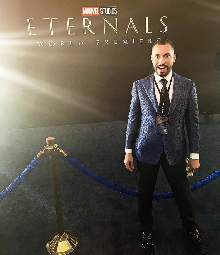 Foto de Gil do Vigor na première de "Eternals".