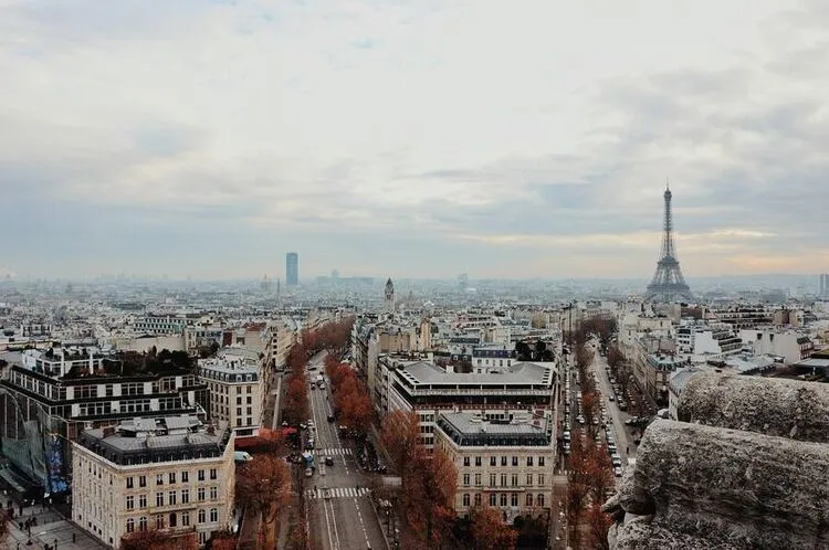 visão de cima de Paris