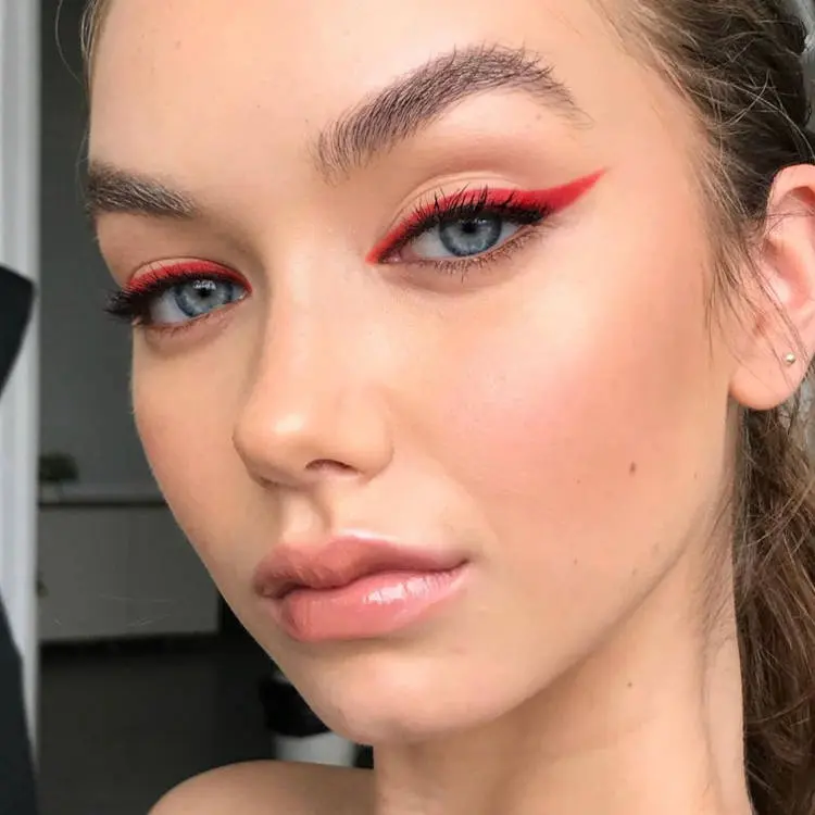 delineado vermelho