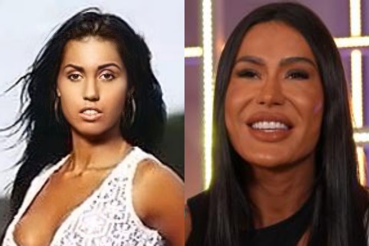Foto da Gracyanne Barbosa em seu antes e depois do BBB 25