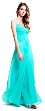 Vestido de festa esmeralda