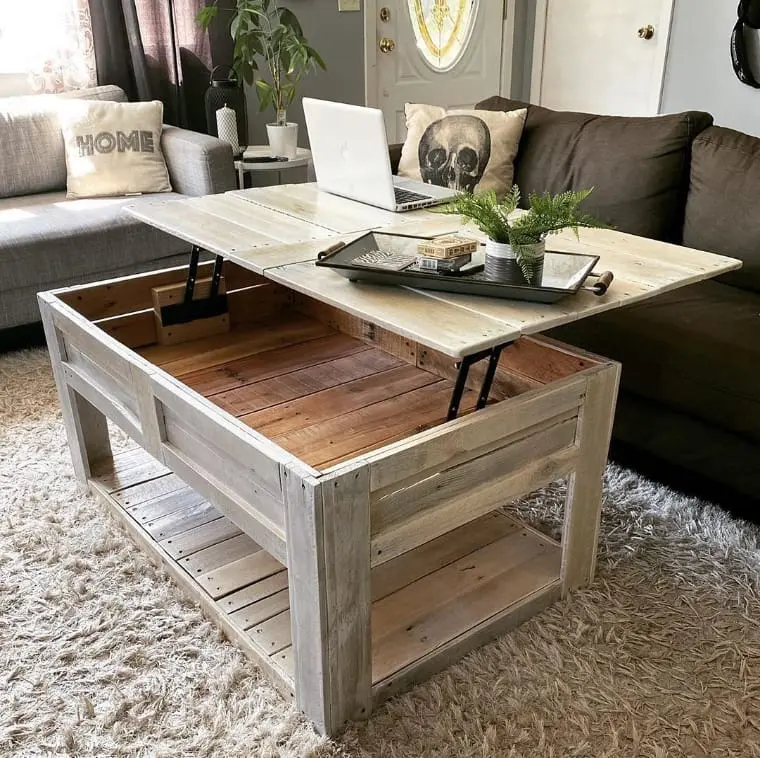 Mesa de centro de pallet