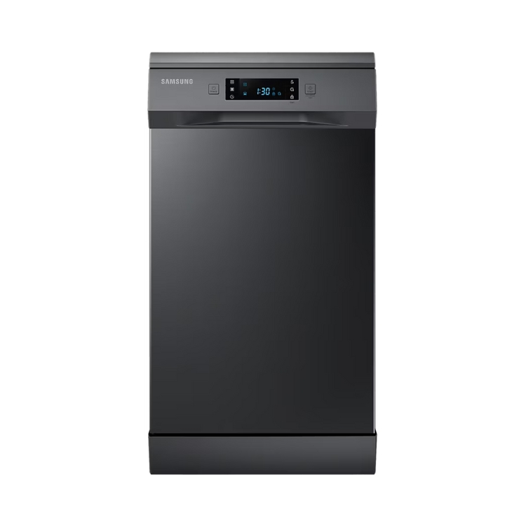 Lava-louças Samsung alta em inox com painel preto