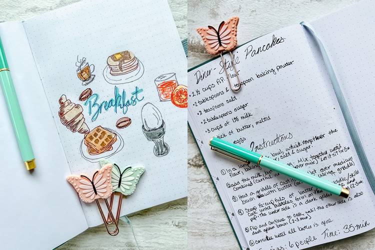 Livro de receitas personalizado feito à mão, para presentear no Dia das Mães