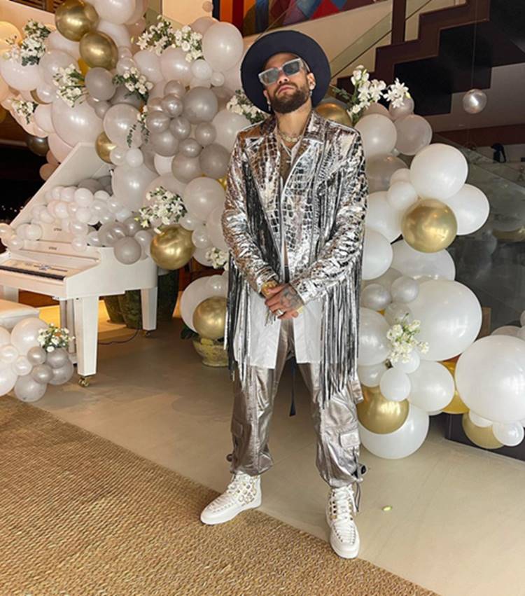 Decoração de ano novo do Neymar. Foto de Neymar - Decoração de fim de ano dos famosos.