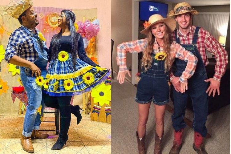trajes de festa junina para casal