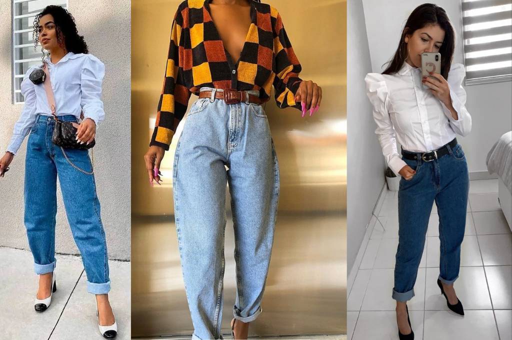 calça mom jeans sofisticado