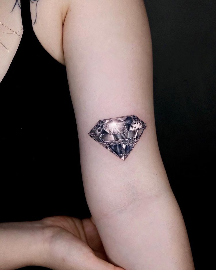 tatuagem de diamante
