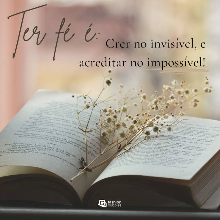 Frase sobre ter fé