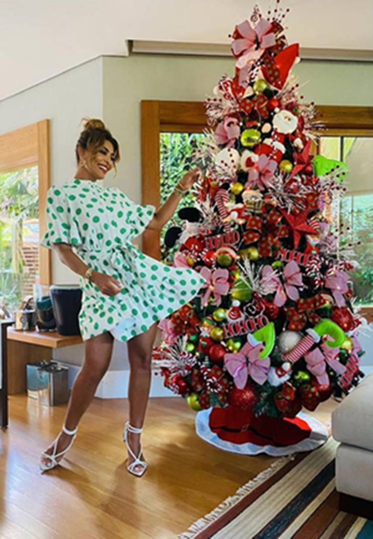 Decoração de Natal de Juliana Paes. Foto de Juliana Paes.