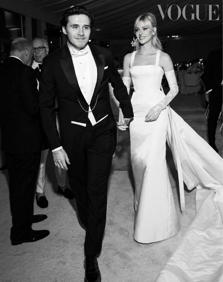 Foto dos noivos Brooklym Beckham e Nicola Peltz.
