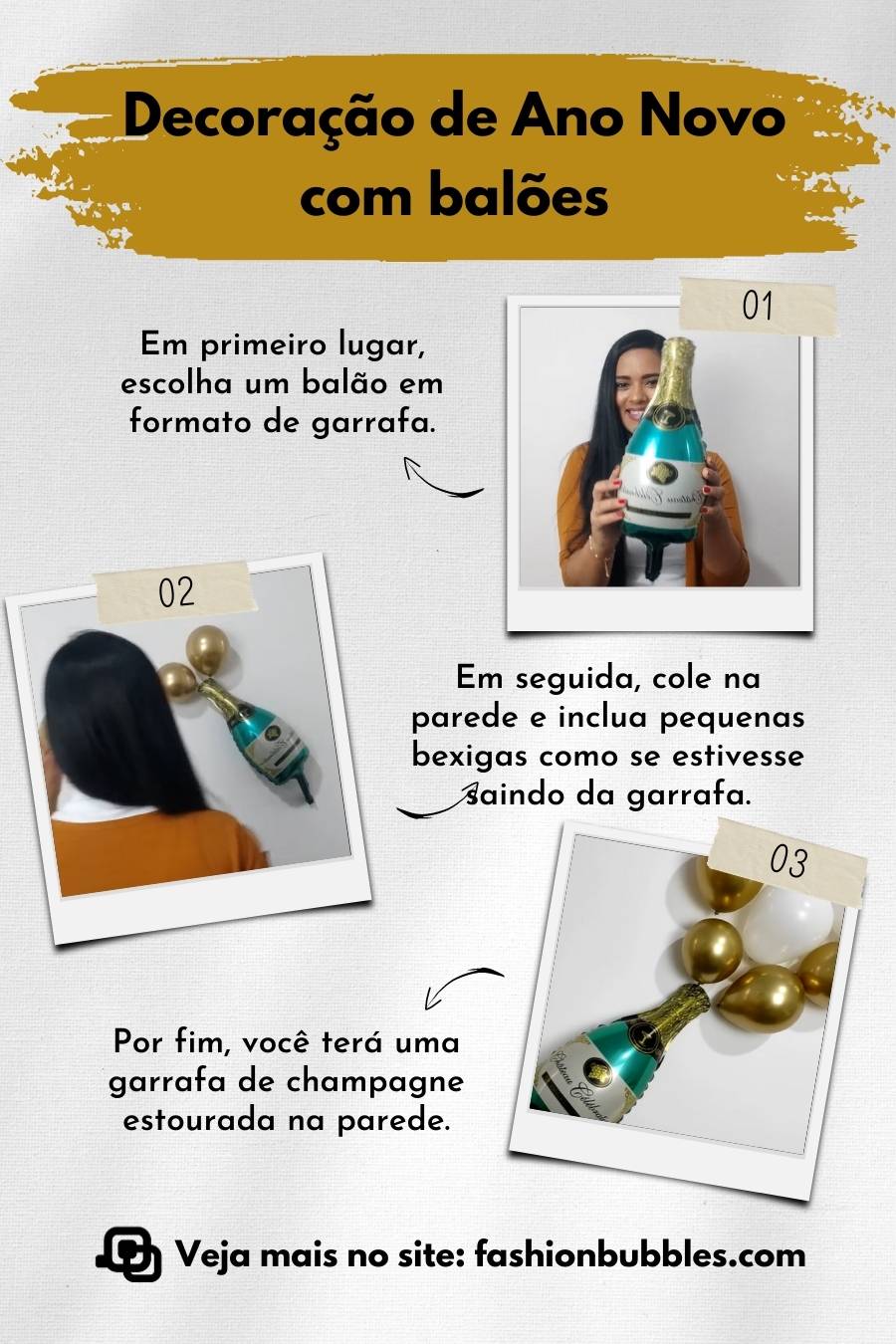 Como fazer decoração com balão.