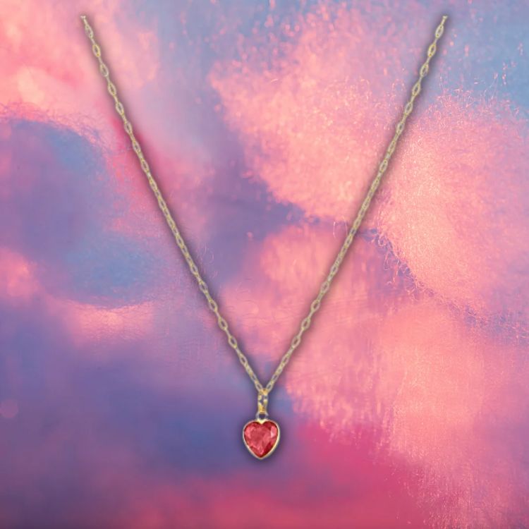 Colar Cordão Corrente Americana 40cm Pingente Coração De Ouro 18k