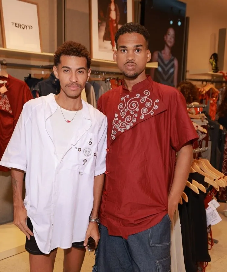 Alex e Albert, da TEROY13, uma das marcas do projeto Mãos da Moda, da Riachuelo com a Nordestesse