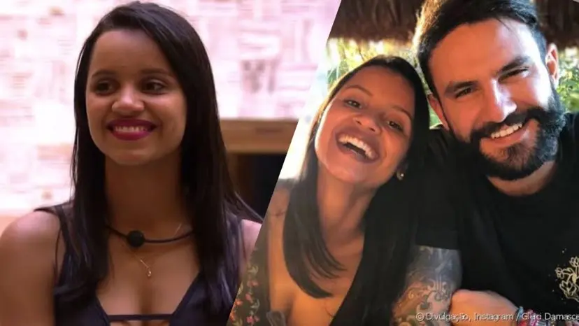 Ainda no BBB 18 se apaixonou pelo artísta plástico. O namoro acabou em fevereiro de 2020 ( Montagem: Fashion Bubbles)