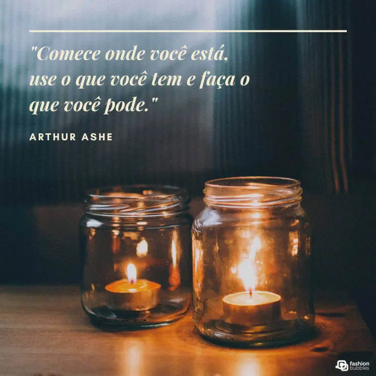 Frase de Arthur Ashe sobre começar