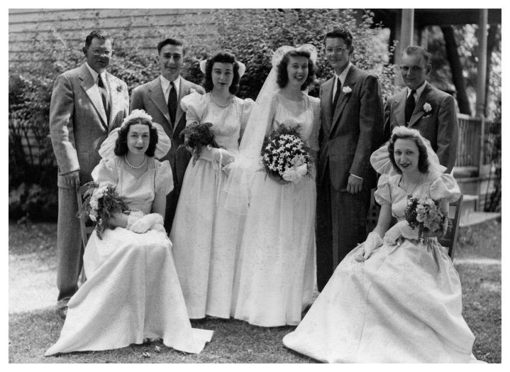 vestido de noiva dos anos 40
