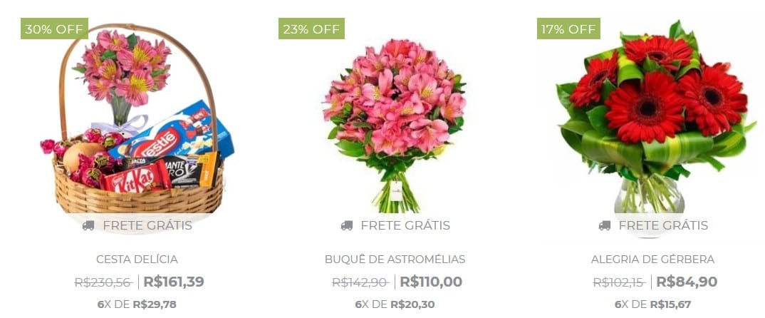 Print de loja na web